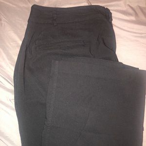 Plus size black slacks.